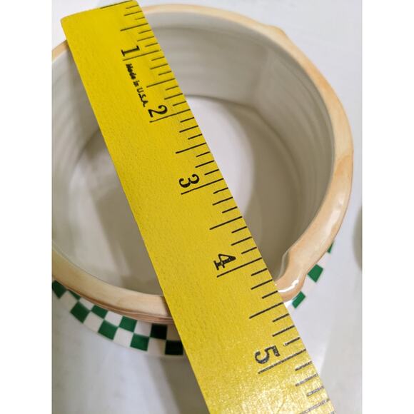 ceramic Strawberry Pancake pan cake Food Safe Jar Trinket By Ashland New - Picture 3 of 5